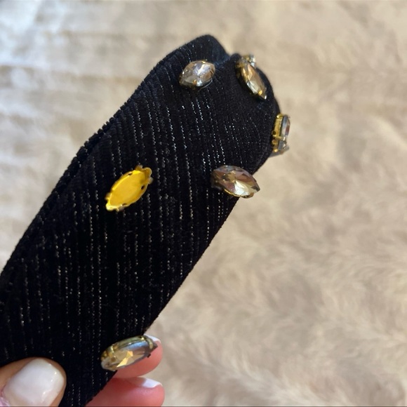 Anthropologie embellished headband - black & gold - Picture 8 of 8